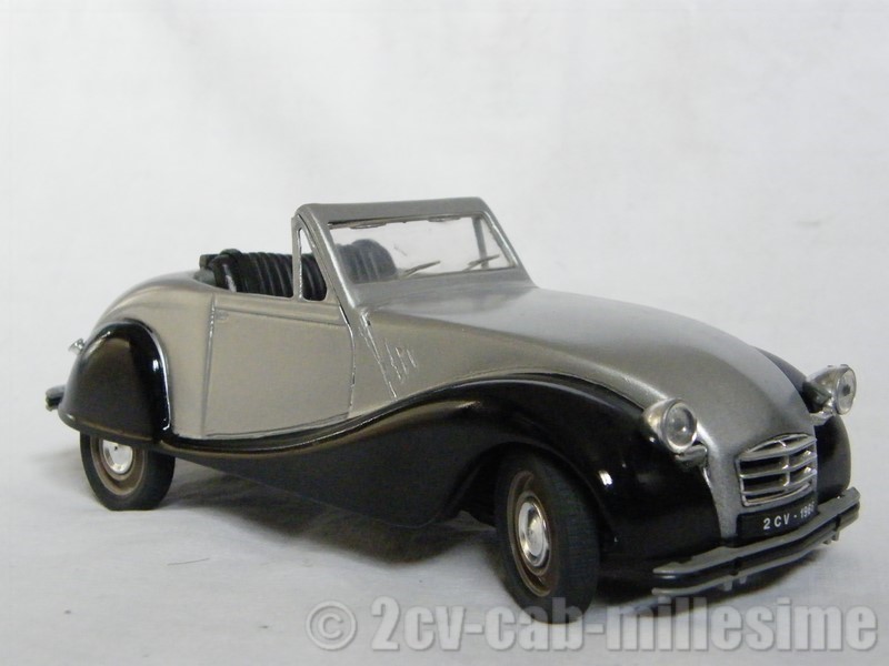 miniature au 1/18ème 2 cv cabriolet millesime