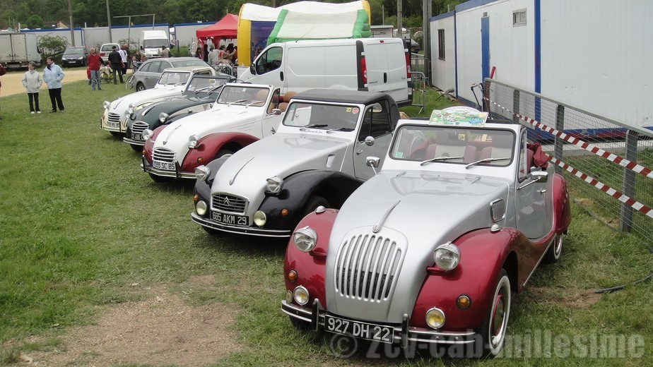 2 cv cabriolet millesime 20ème rencontre des 2 cv clubs de france Lavaré 2013