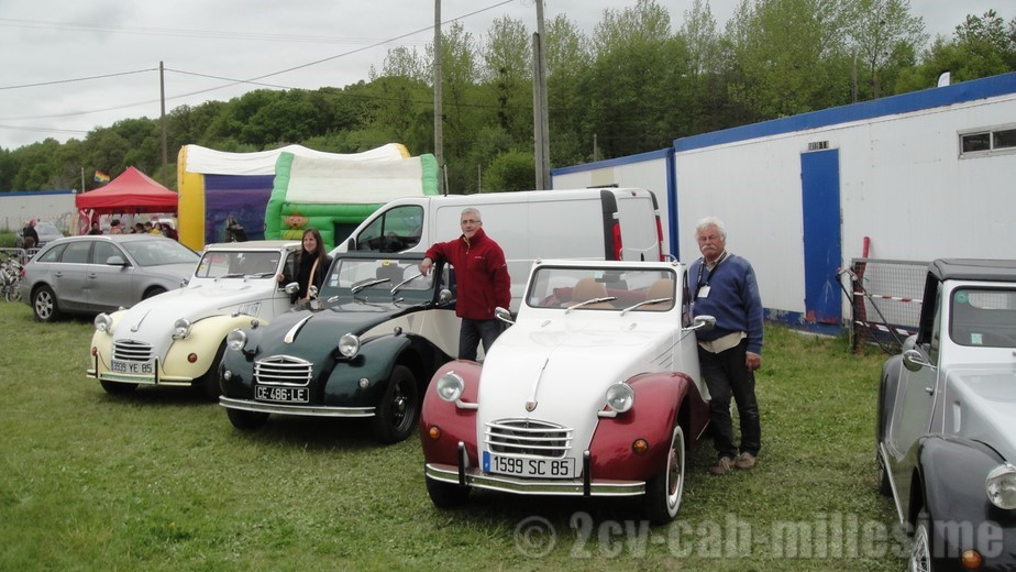 2 cv cabriolet millesime 20ème rencontre des 2 cv clubs de france Lavaré 2013