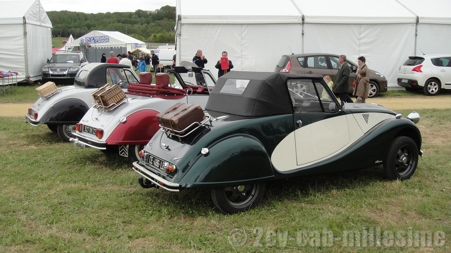 2 cv cabriolet millesime 20ème rencontre des 2 cv clubs de france Lavaré 2013